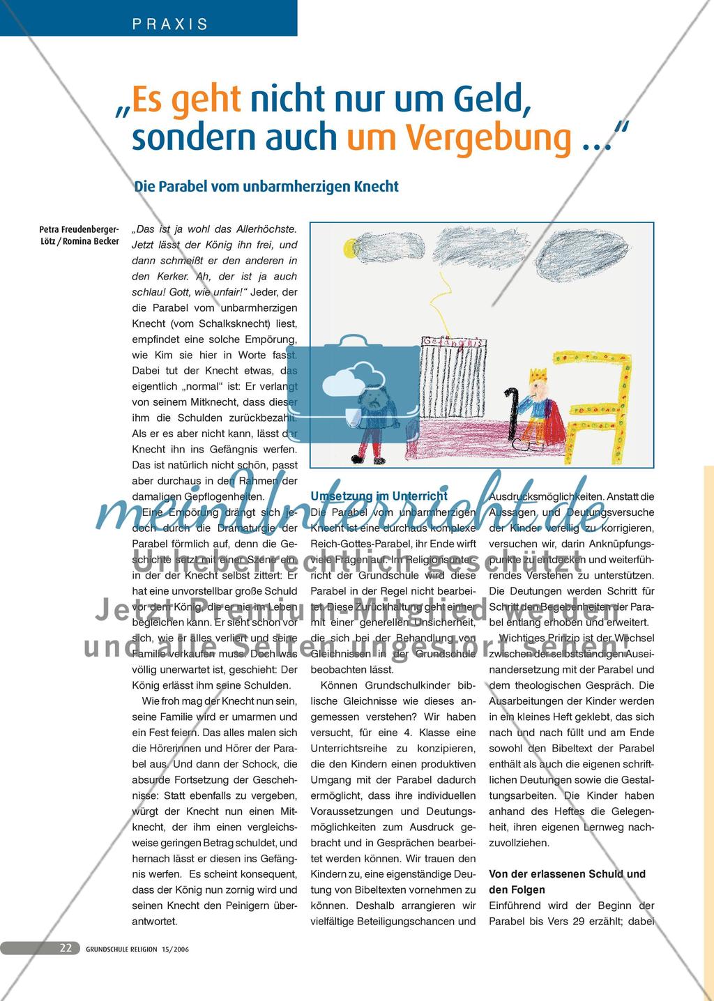 Die Parabel vom unbarmherzigen Knecht Preview 1