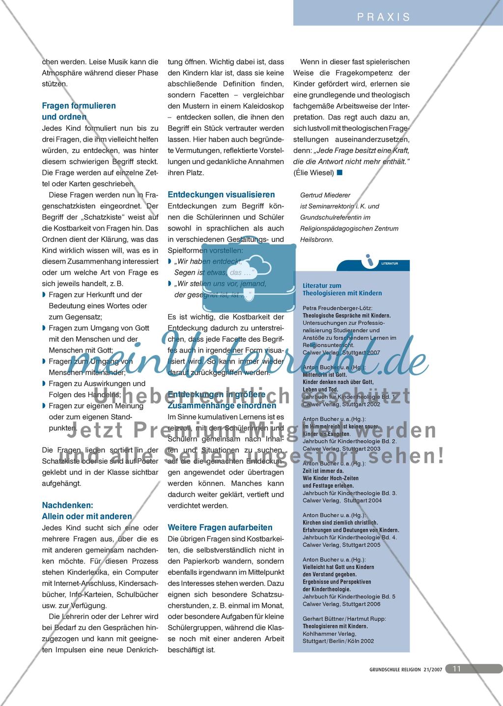 Zufall? – Glück? – Segen? – Gnade? - Mit Kindern theologischen Begriffen nachspüren Preview 2
