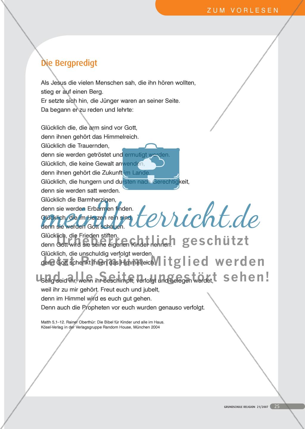 Glücklich sind die … - Das Glück der Seligpreisungen Preview 3