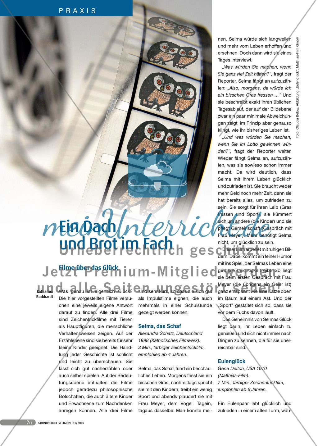 Ein Dach und Brot im Fach - Filme über das Glück Preview 1