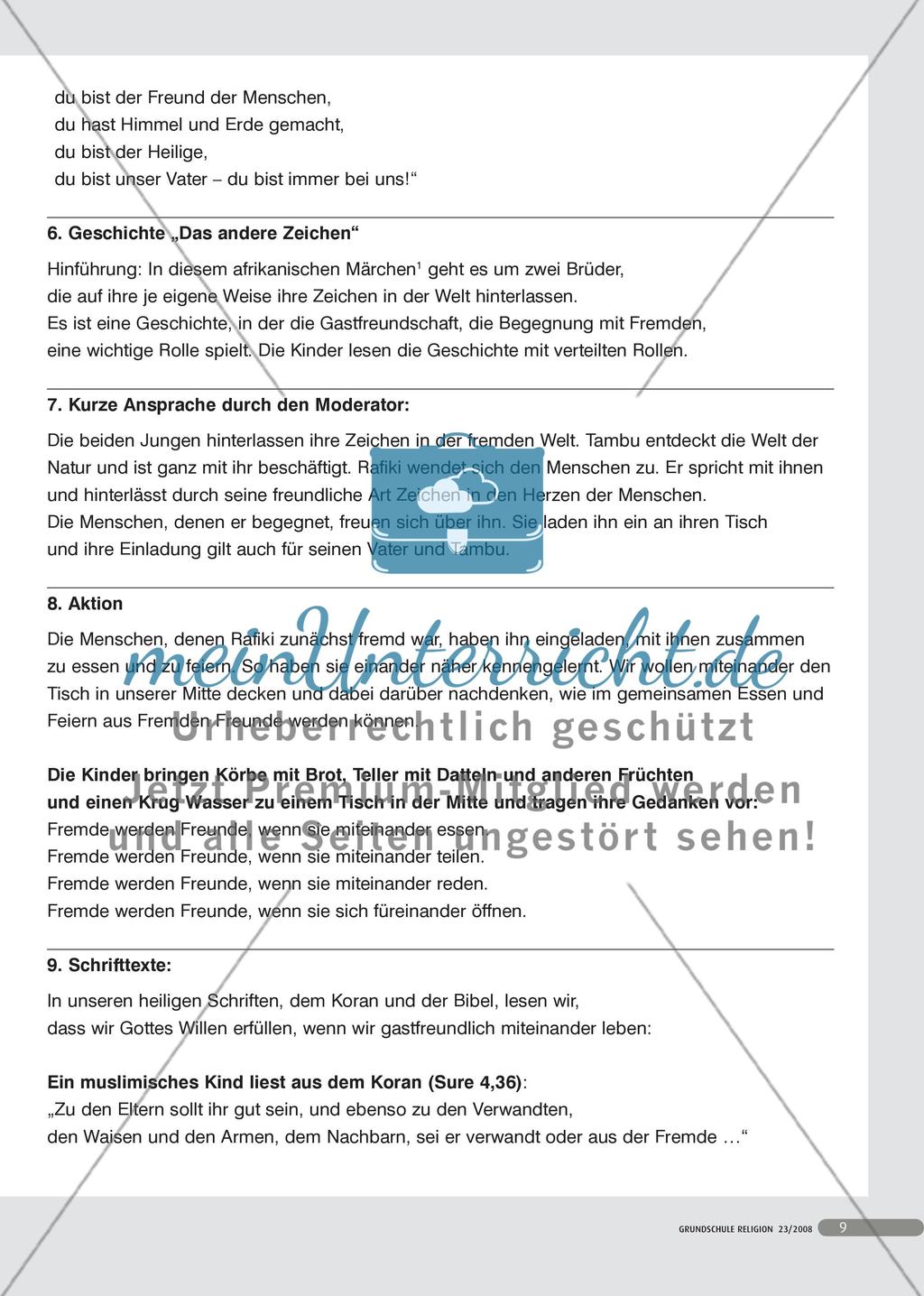 Multireligiöse Feiern in der Schule Preview 4