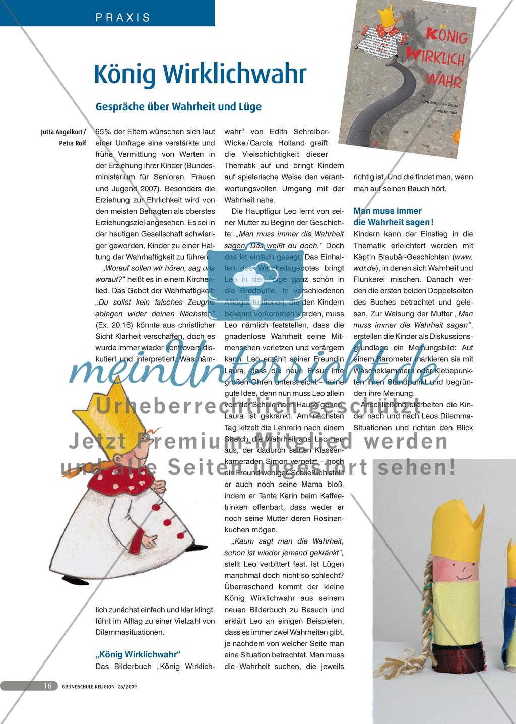 König Wirklichwahr - Gespräche über Wahrheit und Lüge Preview 1