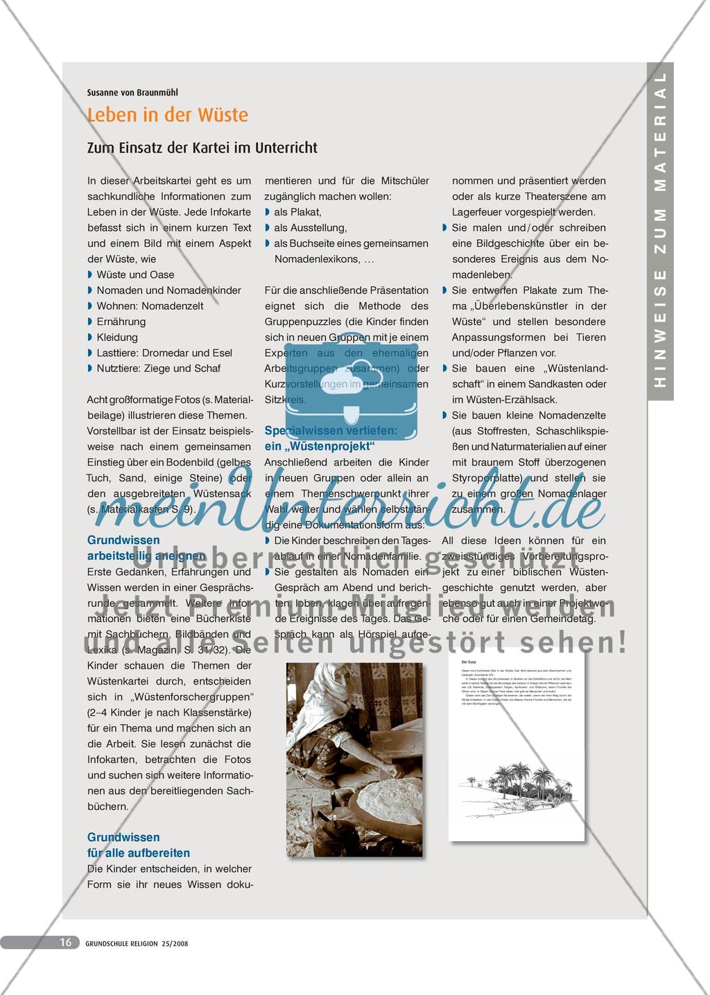 Hinweise zum Material Preview 1