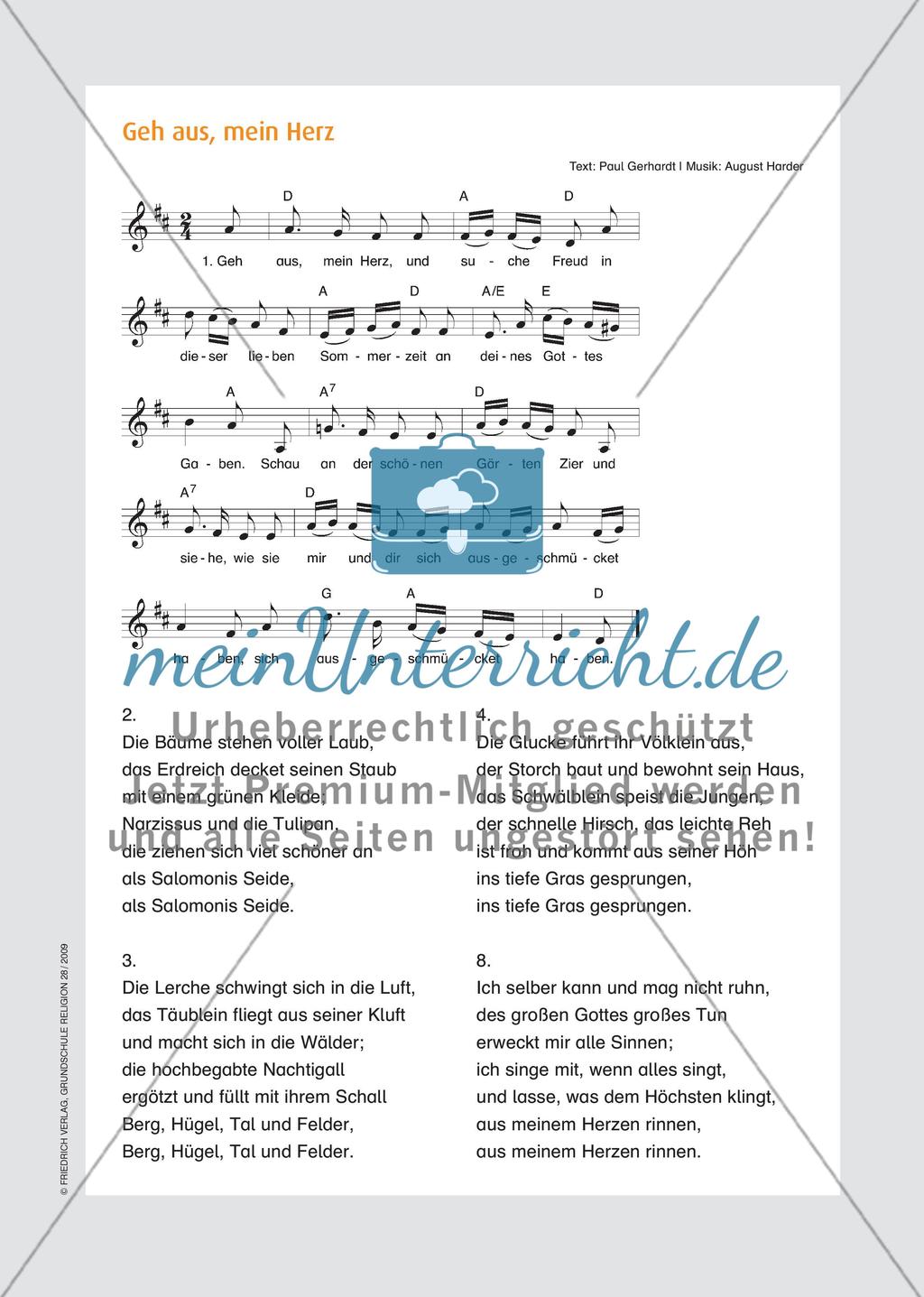 Zugänge zu Paul Gerhardts Lieder in der Grundschule Preview 3