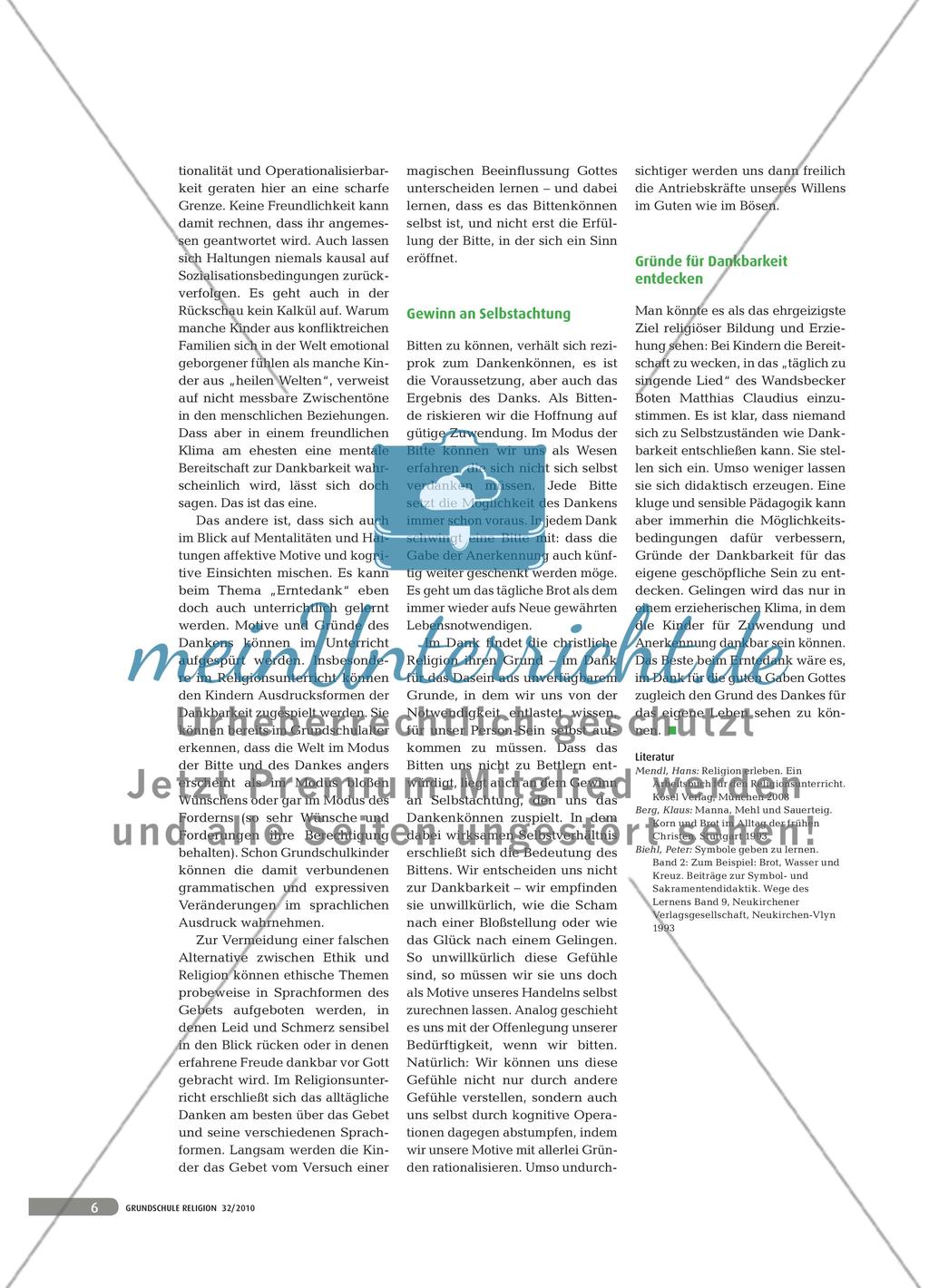 Verdanktes Leben: Dankbarkeit und Religion Preview 3