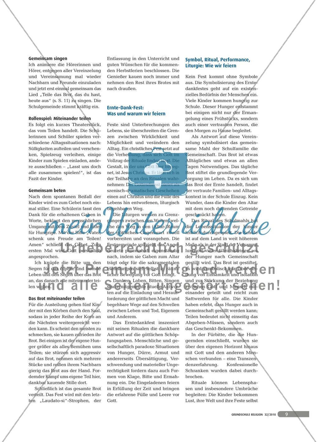 Erntedank in der Schule: Singen, Beten, Teilen Preview 2