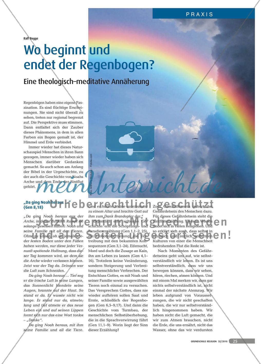 Eine theologisch-meditative Annäherung an den Regenbogen Preview 1