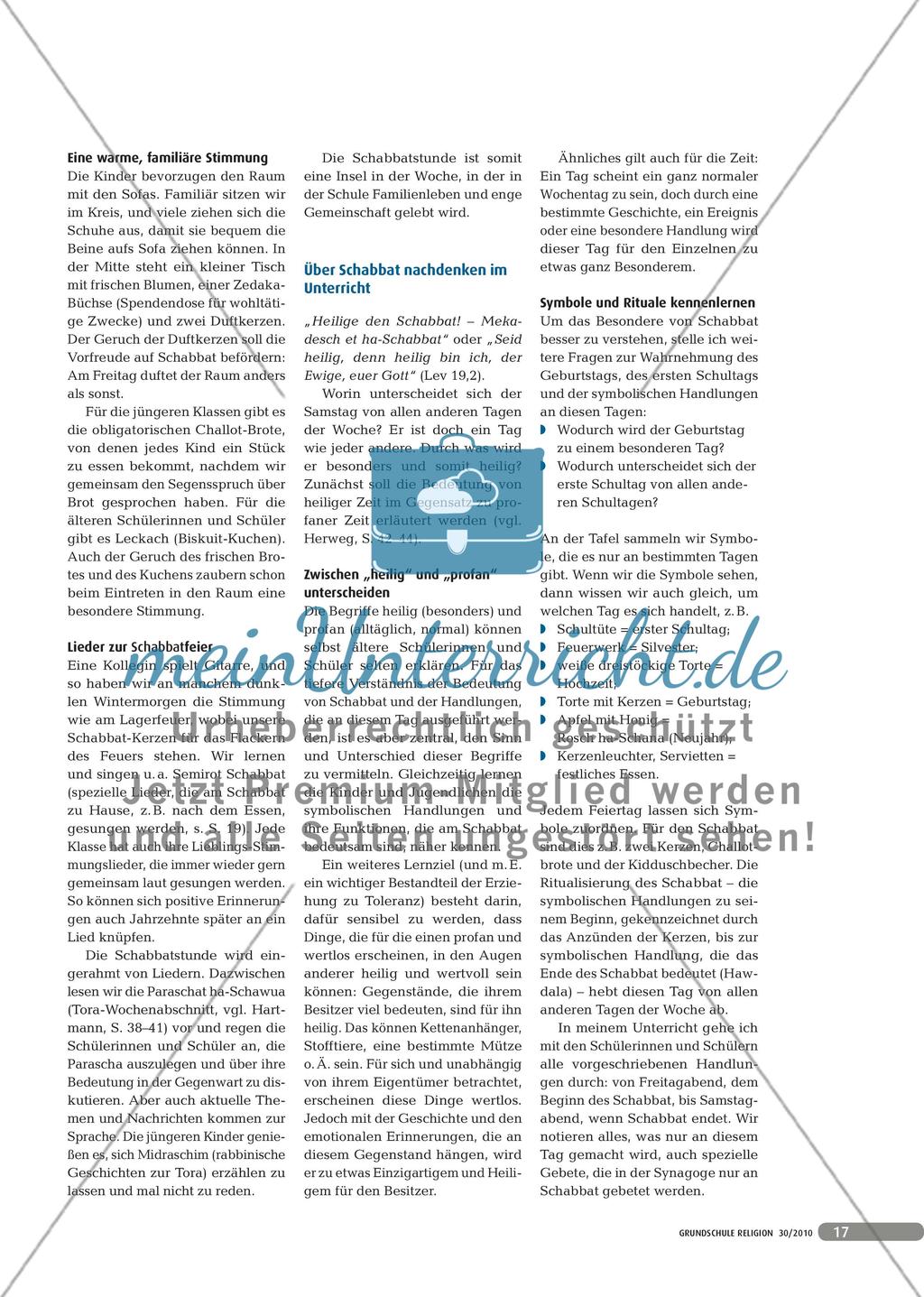Schabbat in einer jüdischen Schule Preview 2