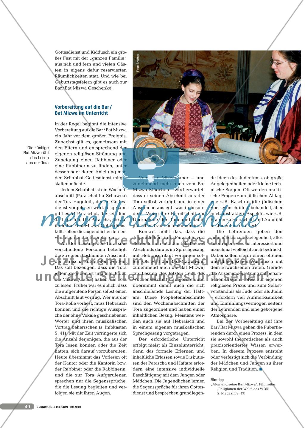 Bar / Bat Mizwa: Ein besonderes Fest im Judentum Preview 3
