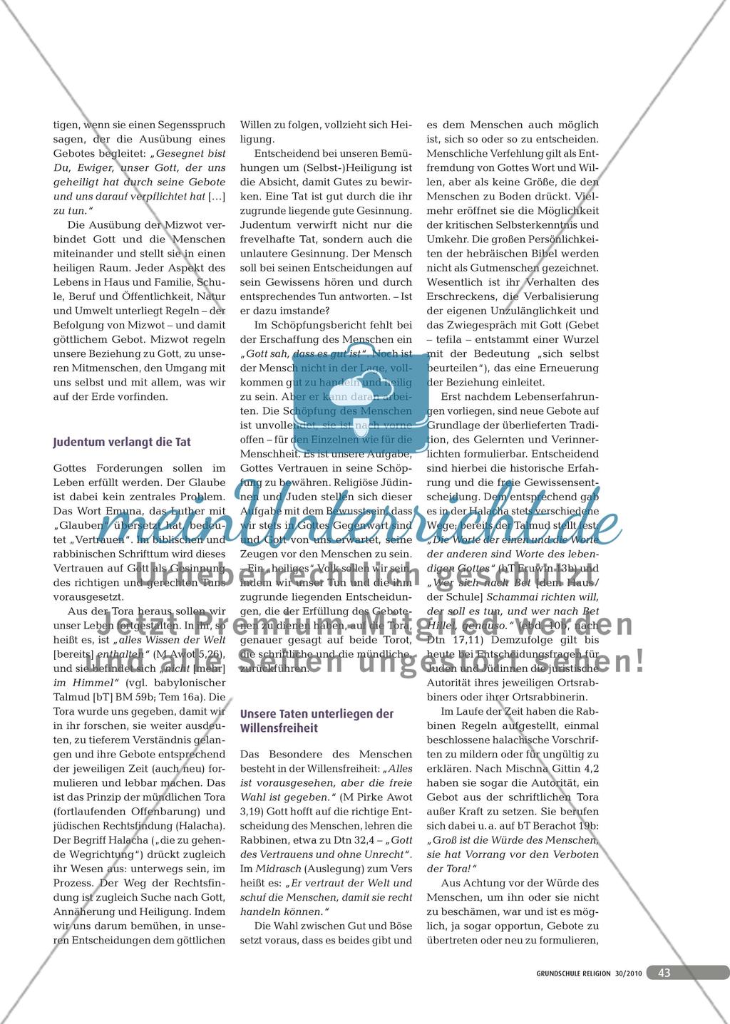 Über Heiligkeit und Tora: Gebote im Judentum Preview 2