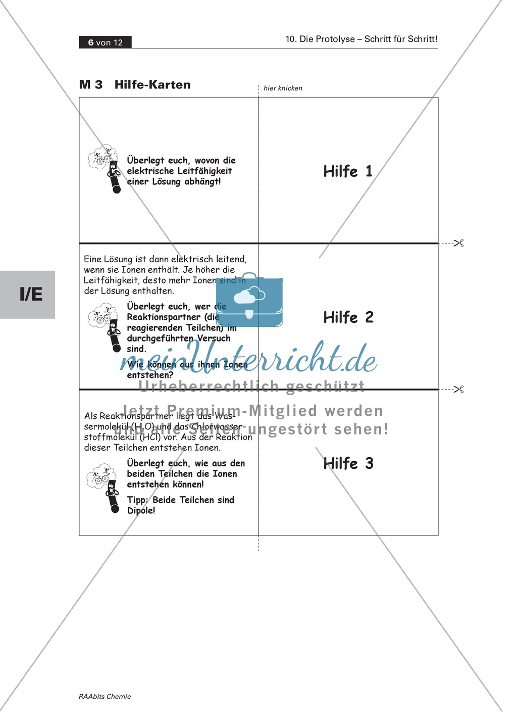 Selbstständige Erarbeitung der Protolyse mit abgestuften Lernhilfen Preview 4