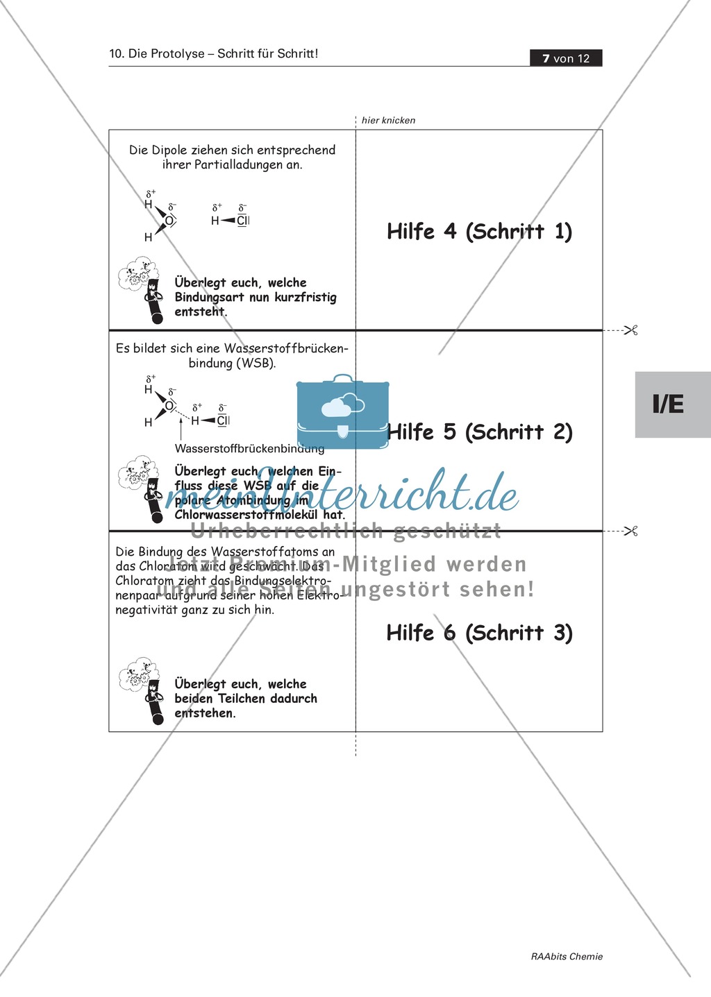 Selbstständige Erarbeitung der Protolyse mit abgestuften Lernhilfen Preview 5