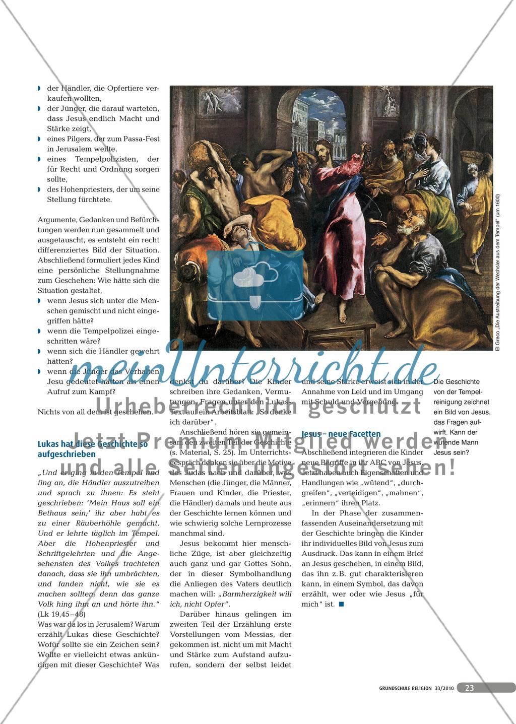 Jesus kennenlernen klasse 1