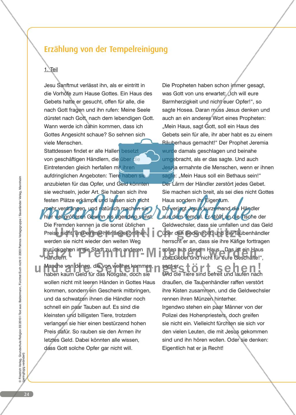Jesus kennenlernen klasse 1
