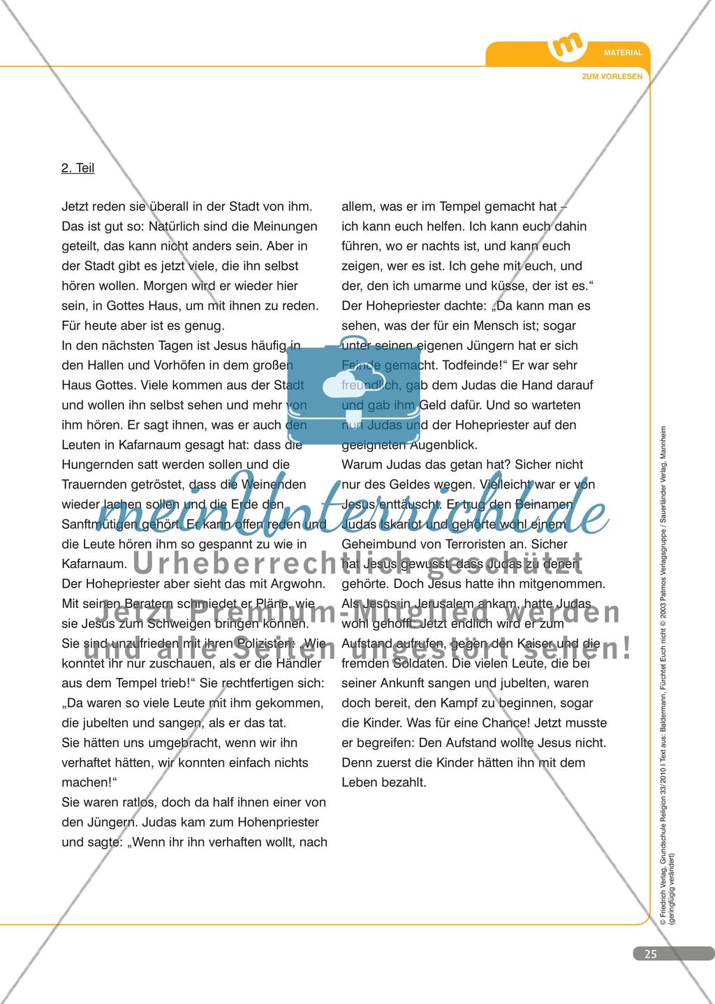 Jesus kennenlernen klasse 1