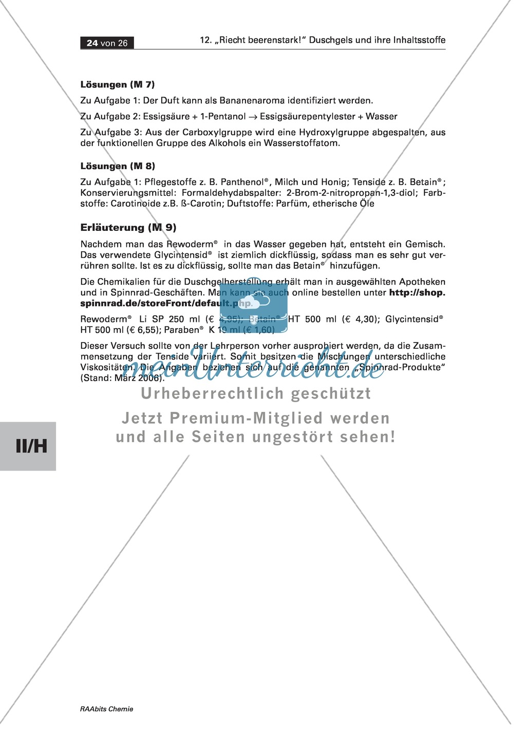 Experimentelle Gewinnung von natürlichen und künstlichen Duftstoffen Preview 4