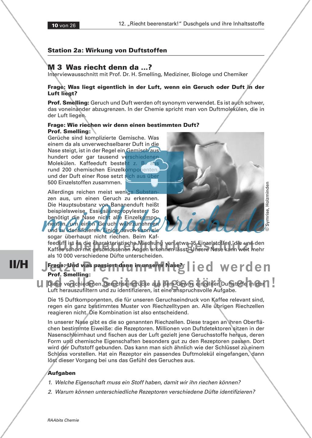 Station 2a und b: Wirkung von Duftstoffen Preview 1