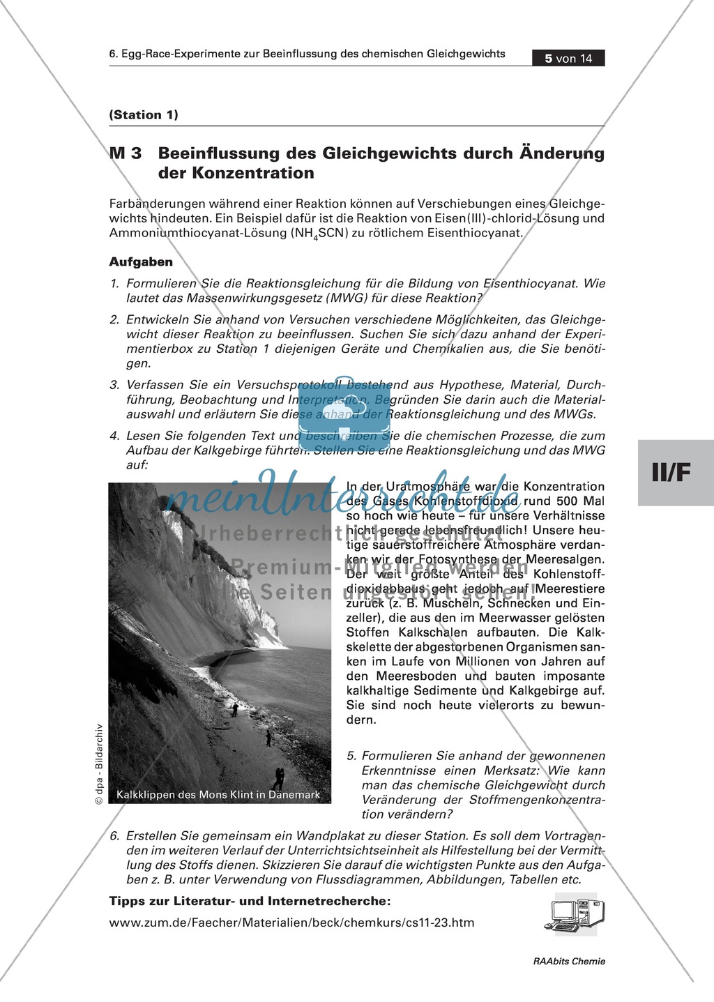 Egg-Race-Experiment zur Beeinflussung des chemischen Gleichgewichts durch Änderung der Konzentration Preview 2