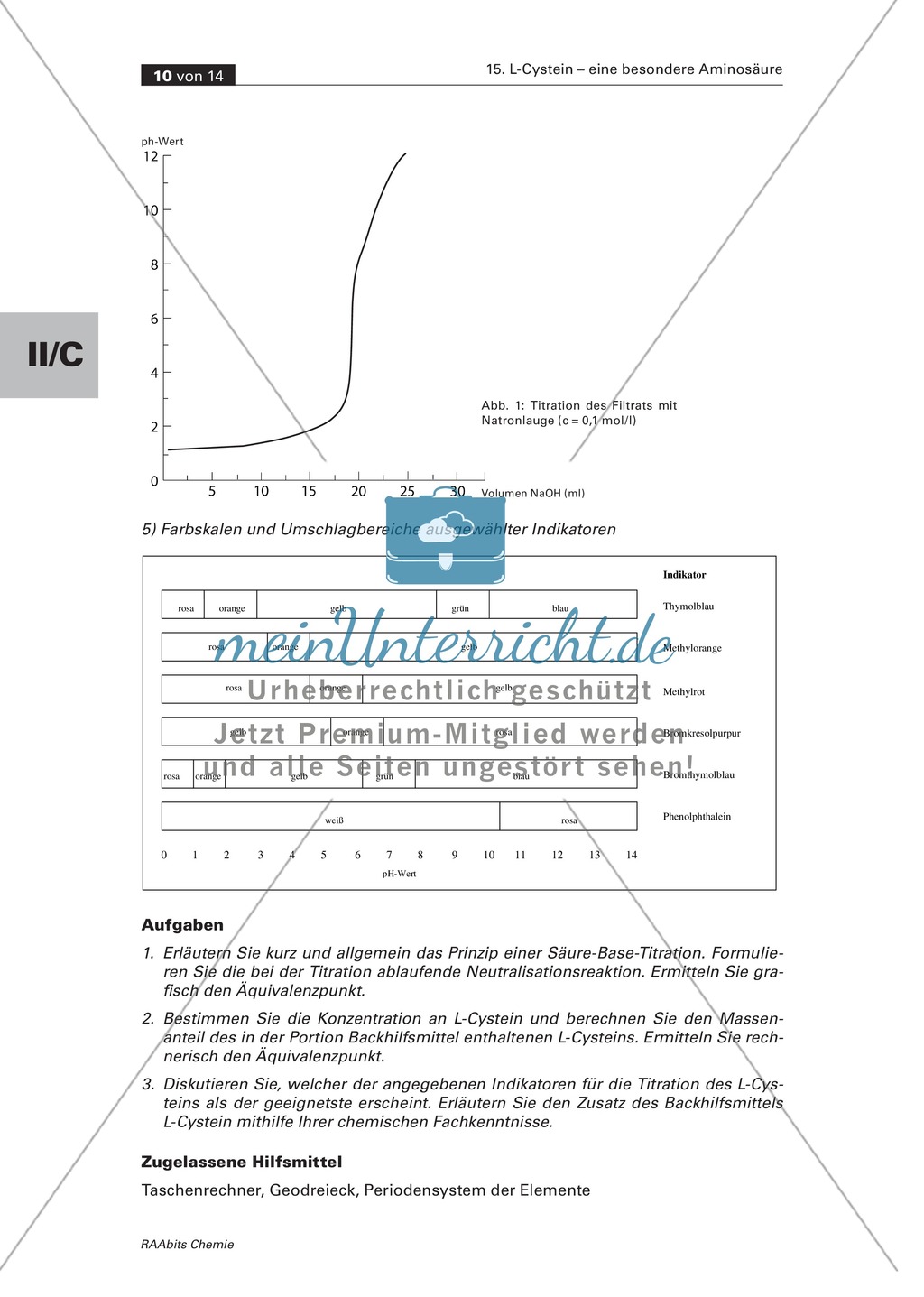 EPA-orientierte Übungsklausur mit Bewertungsschema: L-Cystein als Backhilfsmittel Preview 2