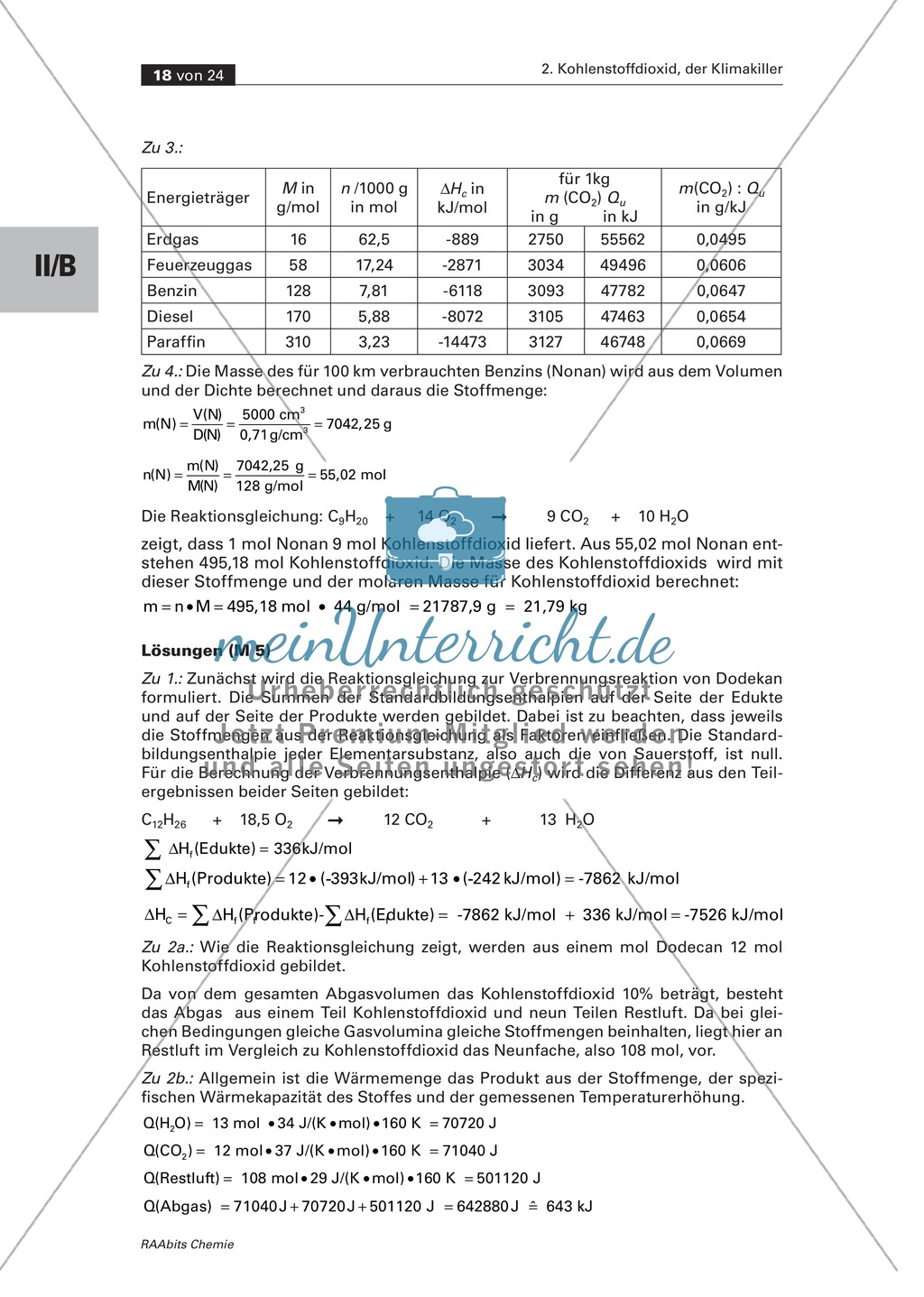 Experimentelle Bestimmung der Wärmemengen verschiedener Energieträger Preview 6