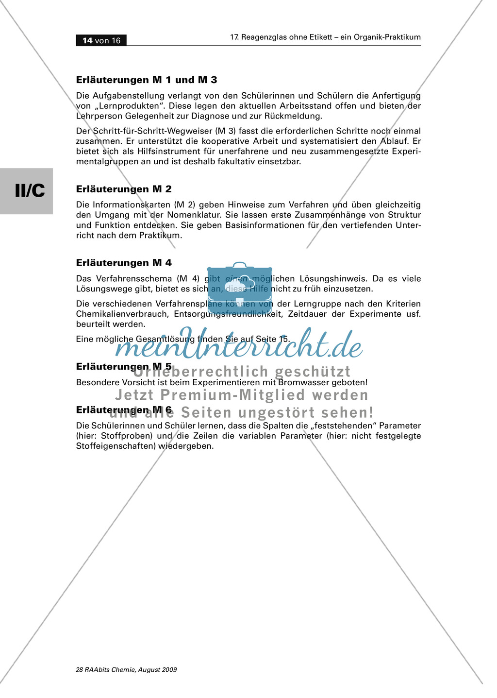 Verfahrensschema zur Identifizierung unbekannter Kohlenstoffverbindungen Preview 10