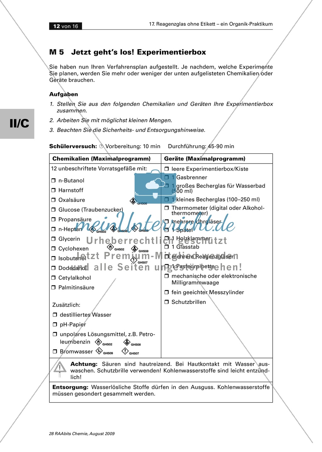 Verfahrensschema zur Identifizierung unbekannter Kohlenstoffverbindungen Preview 8