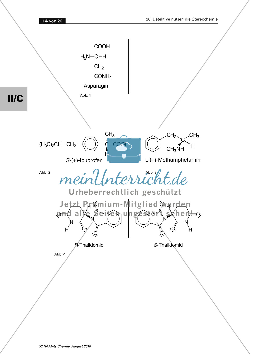 Die Stereochemie im spannenden Kontext: Aufklärung eines fiktiven Todesfalls durch L-(+)-Muscarin (Fliegenpilze) Preview 10