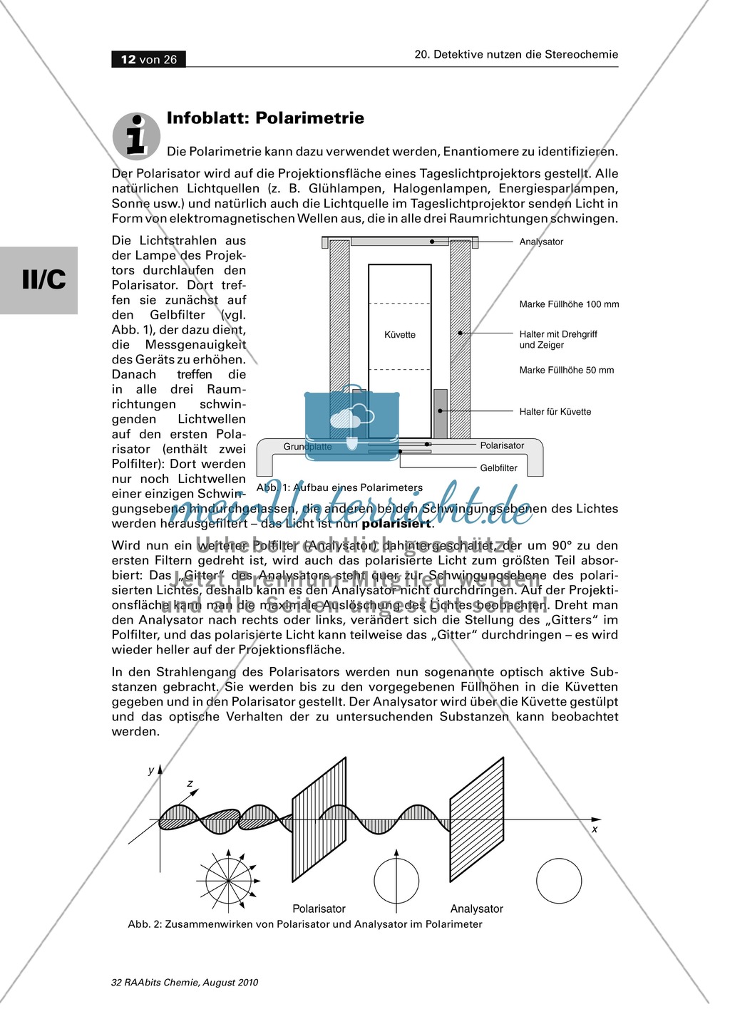 Die Stereochemie im spannenden Kontext: Aufklärung eines fiktiven Todesfalls durch L-(+)-Muscarin (Fliegenpilze) Preview 8