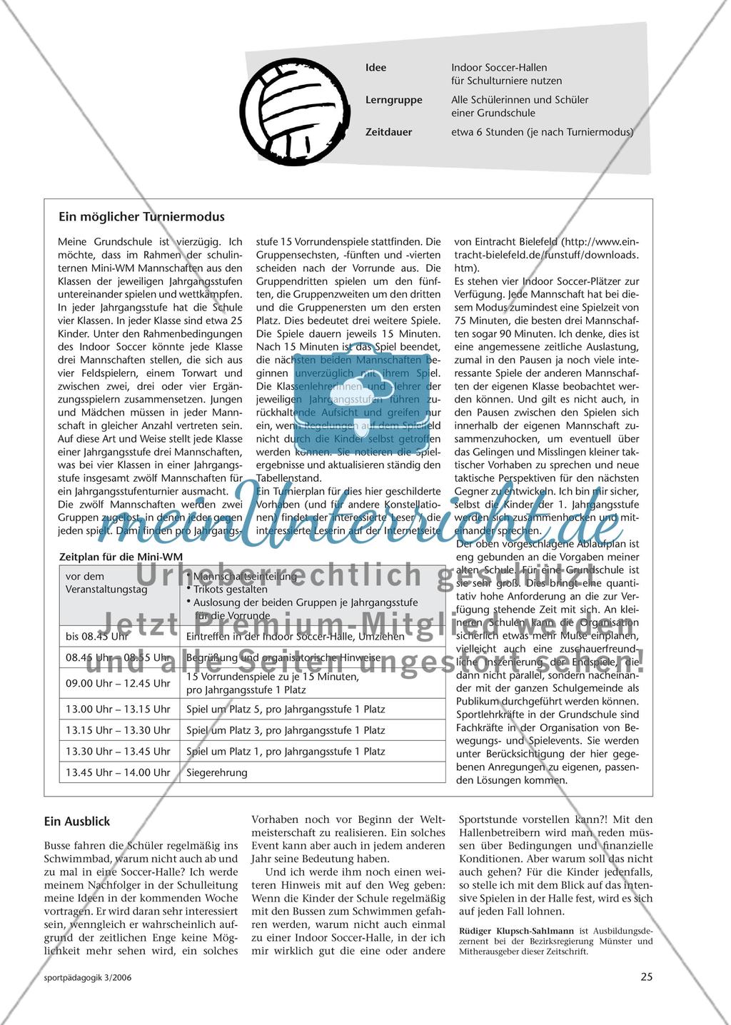 Soccer-World - Eine Mini-WM im Indoor Soccer Preview 2