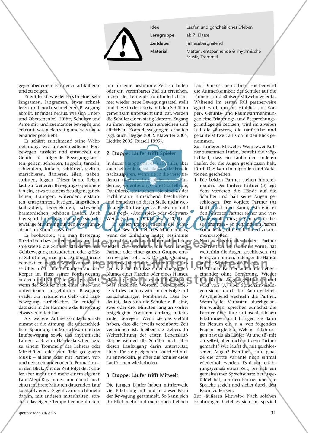 Lebenslauf(en) in Etappen - Über das Laufen zur persönlichen Orientierung Preview 2