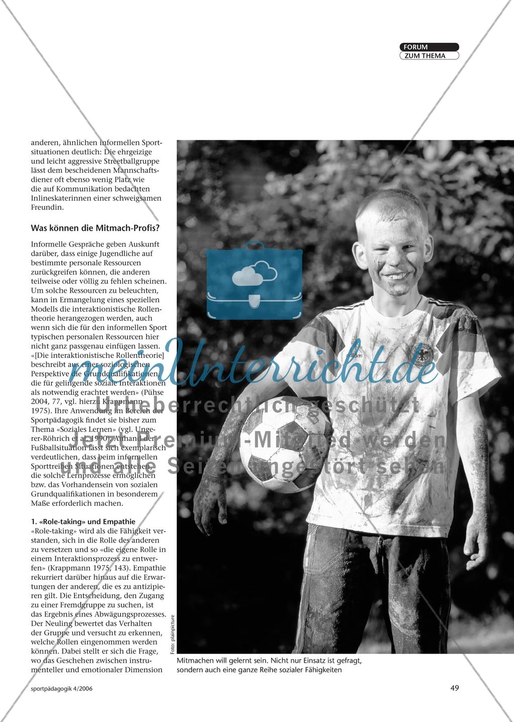 Die Kunst des Mitmachens - Der Zugang zu informellen Sportgruppen Preview 2