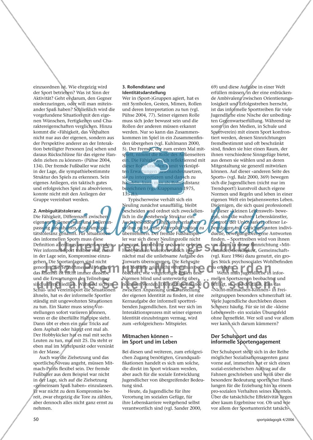 Die Kunst des Mitmachens - Der Zugang zu informellen Sportgruppen Preview 3