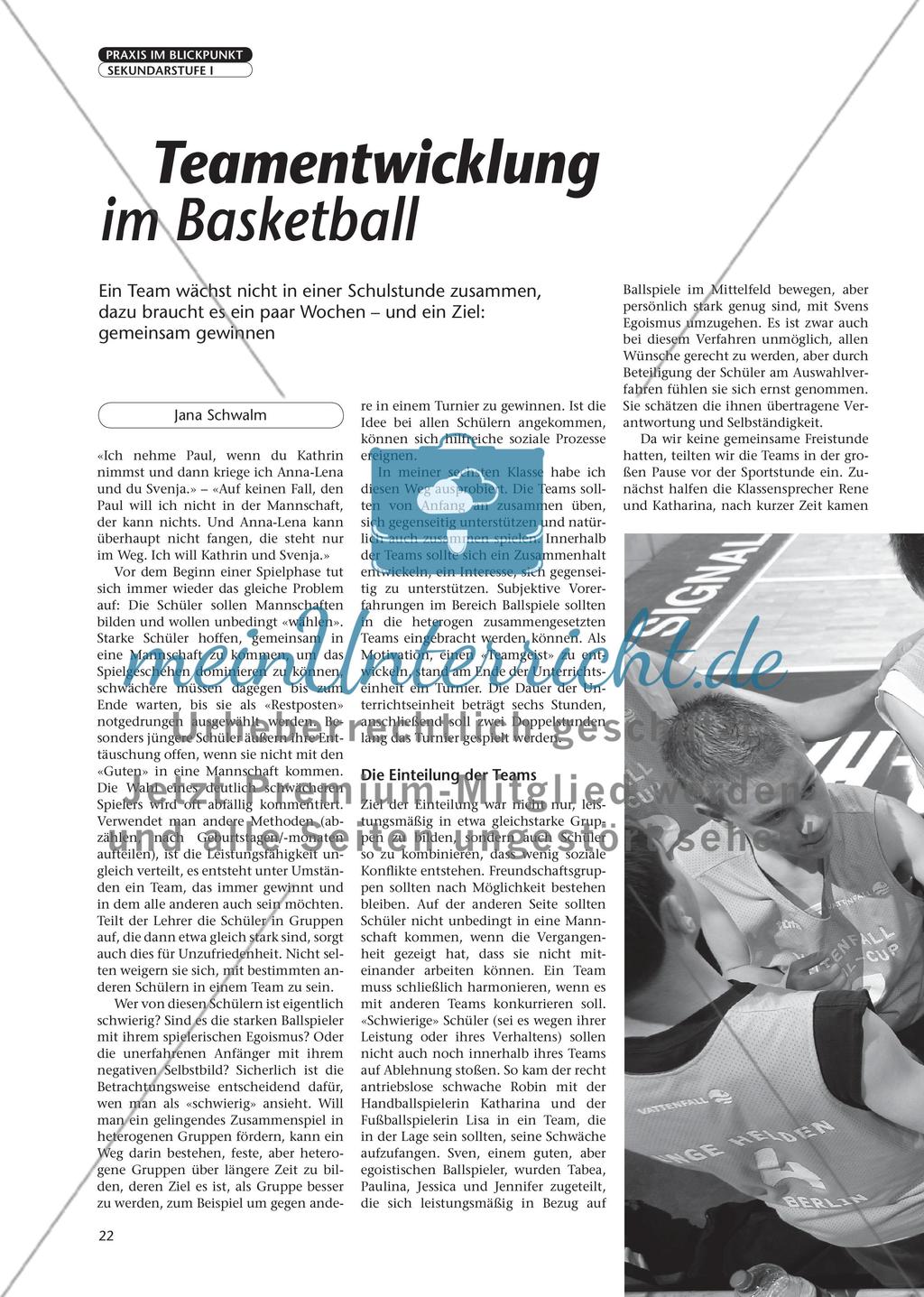 Teamentwicklung im Basketball Preview 1