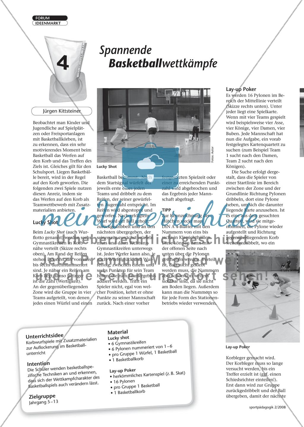 Spannende Basketballwettkämpfe Preview 1