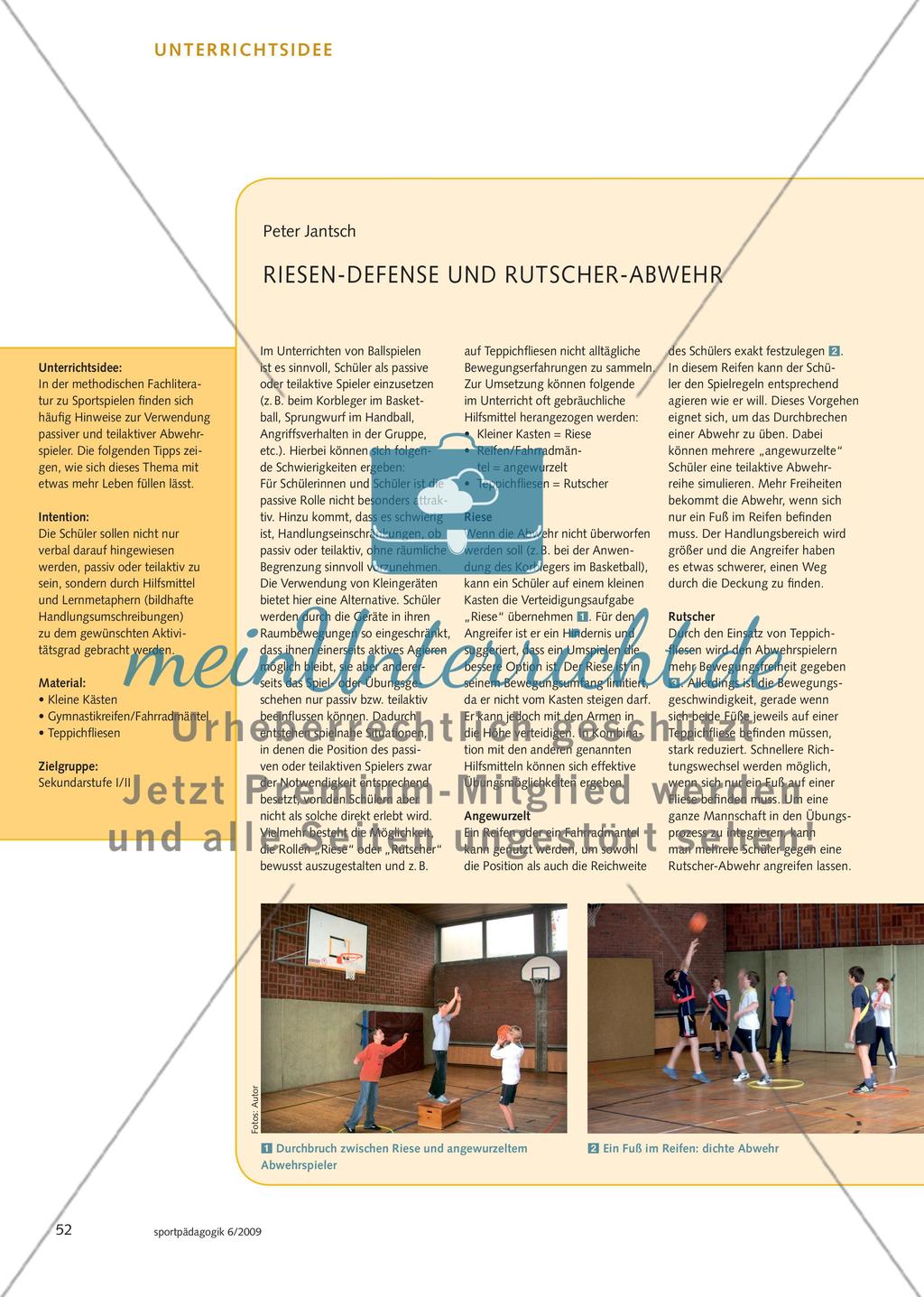 Riesen-Defense und Rutscher-Abwehr Preview 1