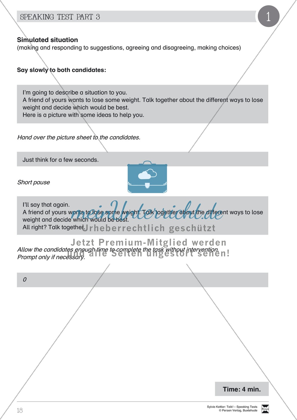 Speaking test kennenlernen fragen