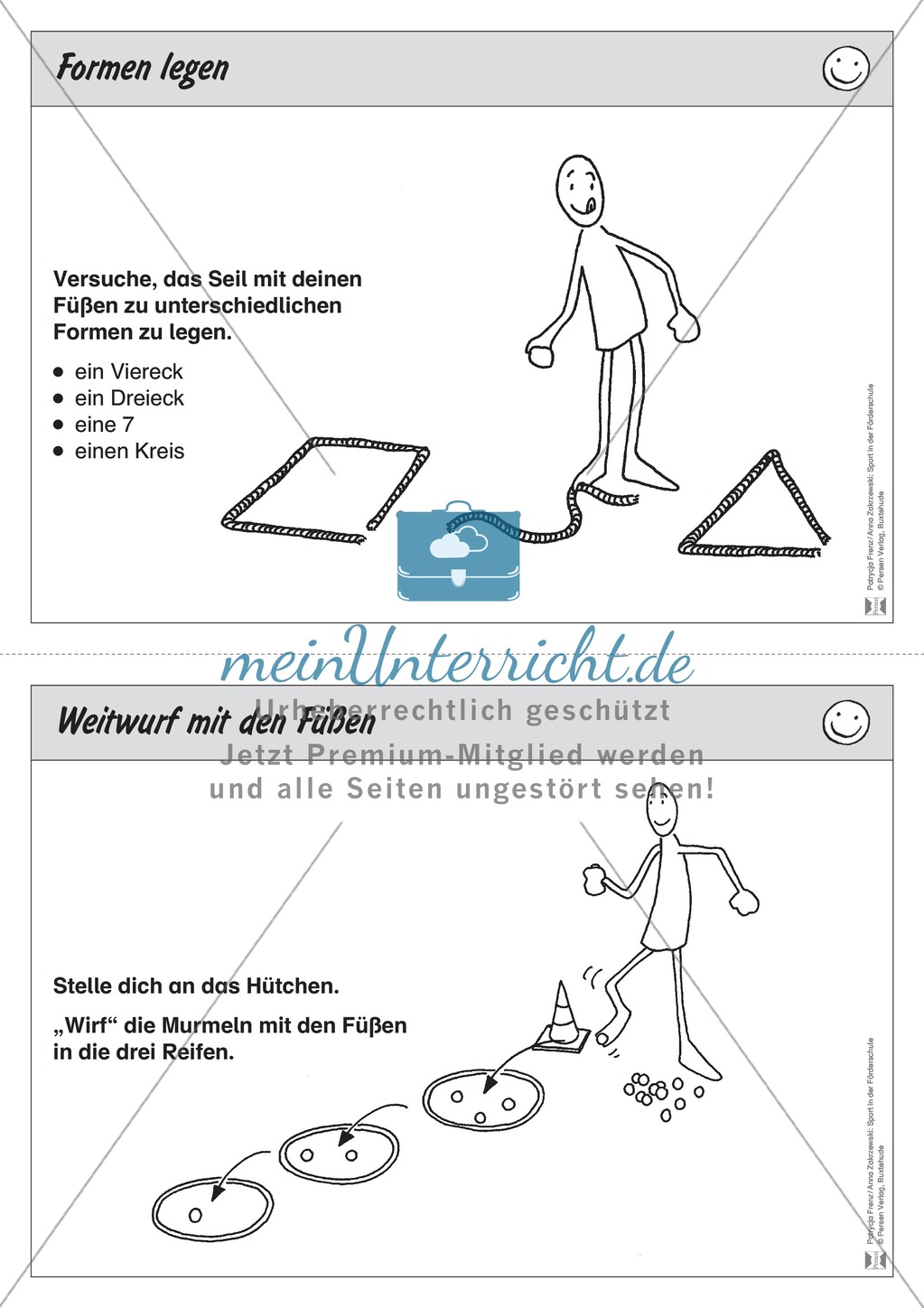 Übungen und Stationsbetriebe zum Thema