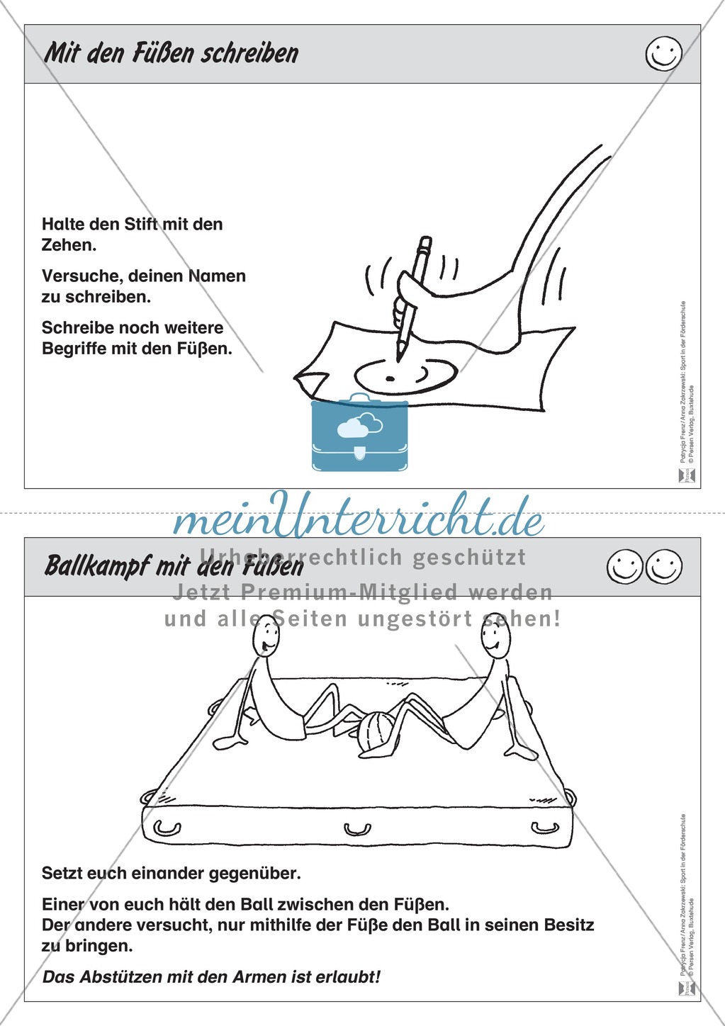 Übungen und Stationsbetriebe zum Thema