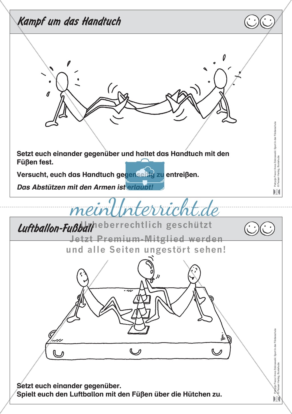 Übungen und Stationsbetriebe zum Thema