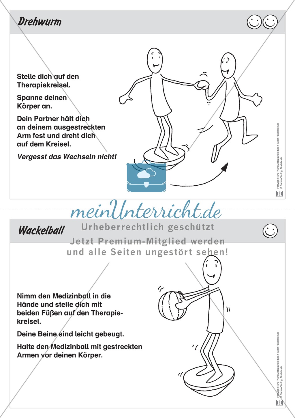 Übungen und Stationsbetriebe zum Thema