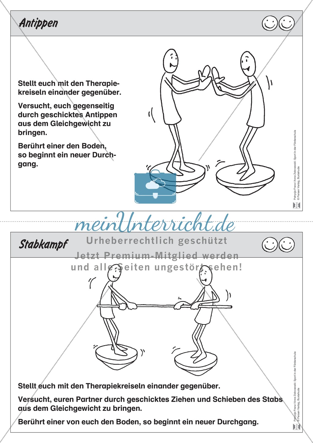 Übungen und Stationsbetriebe zum Thema