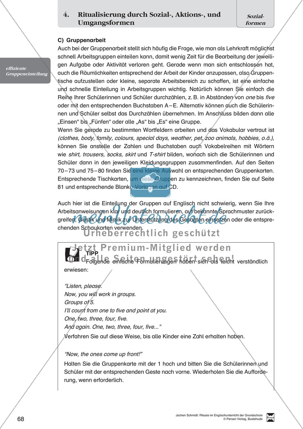 Sozialformen: Frontalunterricht, Einzel-, Partner- oder Gruppenarbeit Preview 10
