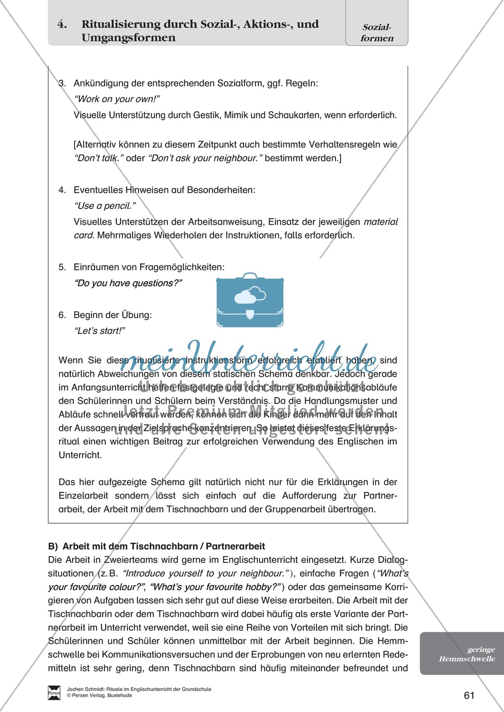 Sozialformen: Frontalunterricht, Einzel-, Partner- oder Gruppenarbeit Preview 3