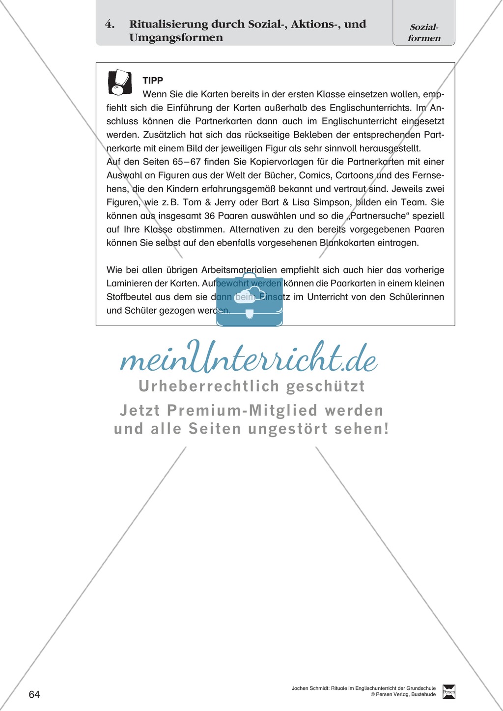 Sozialformen: Frontalunterricht, Einzel-, Partner- oder Gruppenarbeit Preview 6