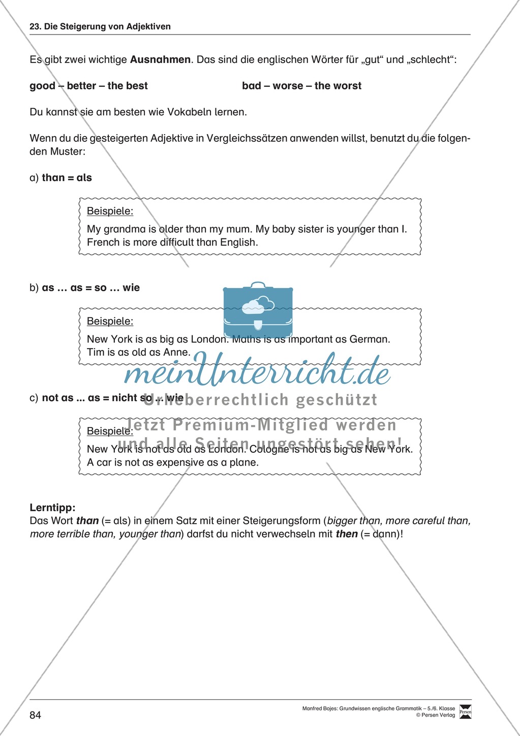 Die Steigerung von Adjektiven: Erklärung + Beispiele + Übungen Preview 2