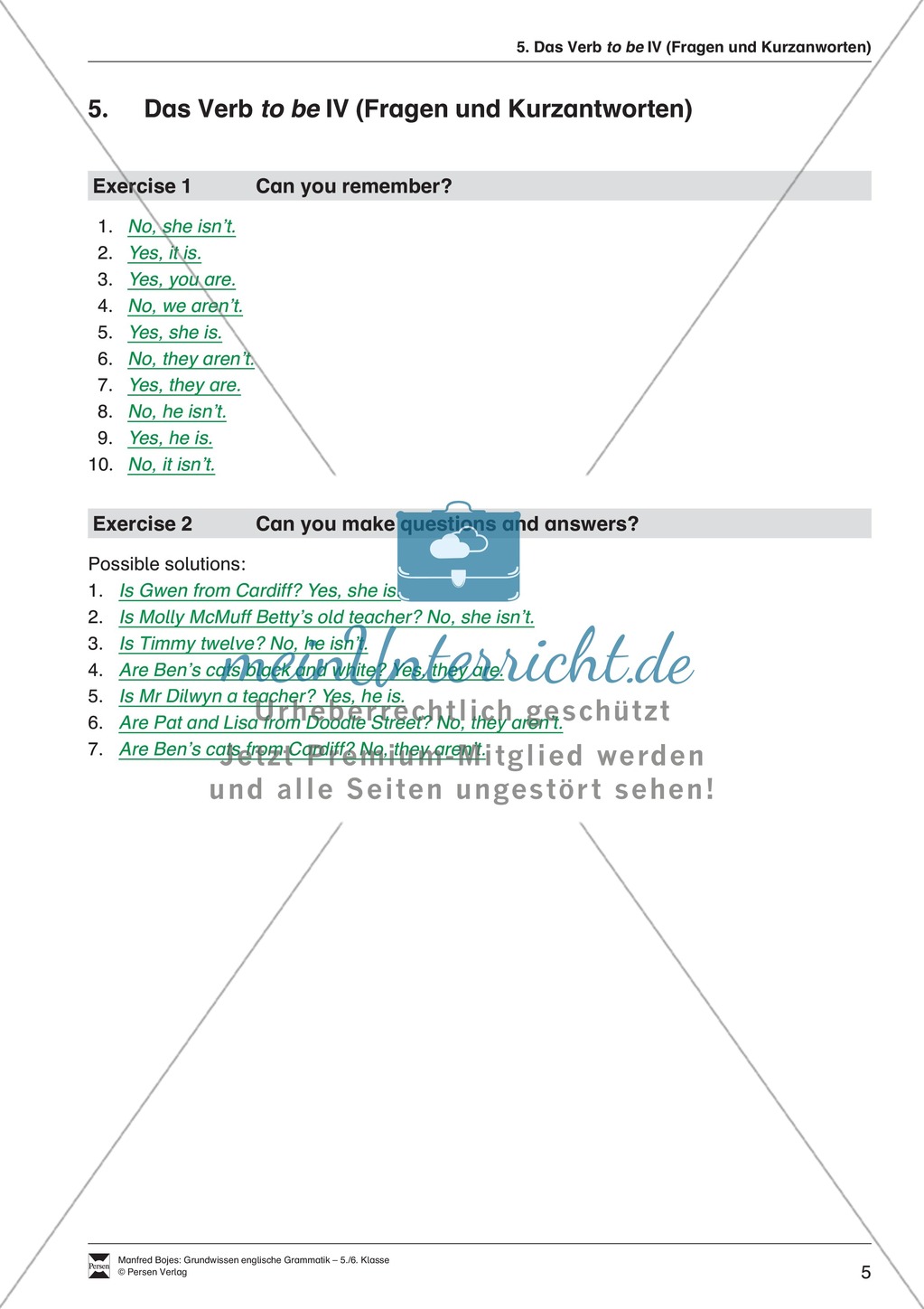 Bestätigungsfragen (question tags): Erklärung + Beispiele + Übungen Preview 7