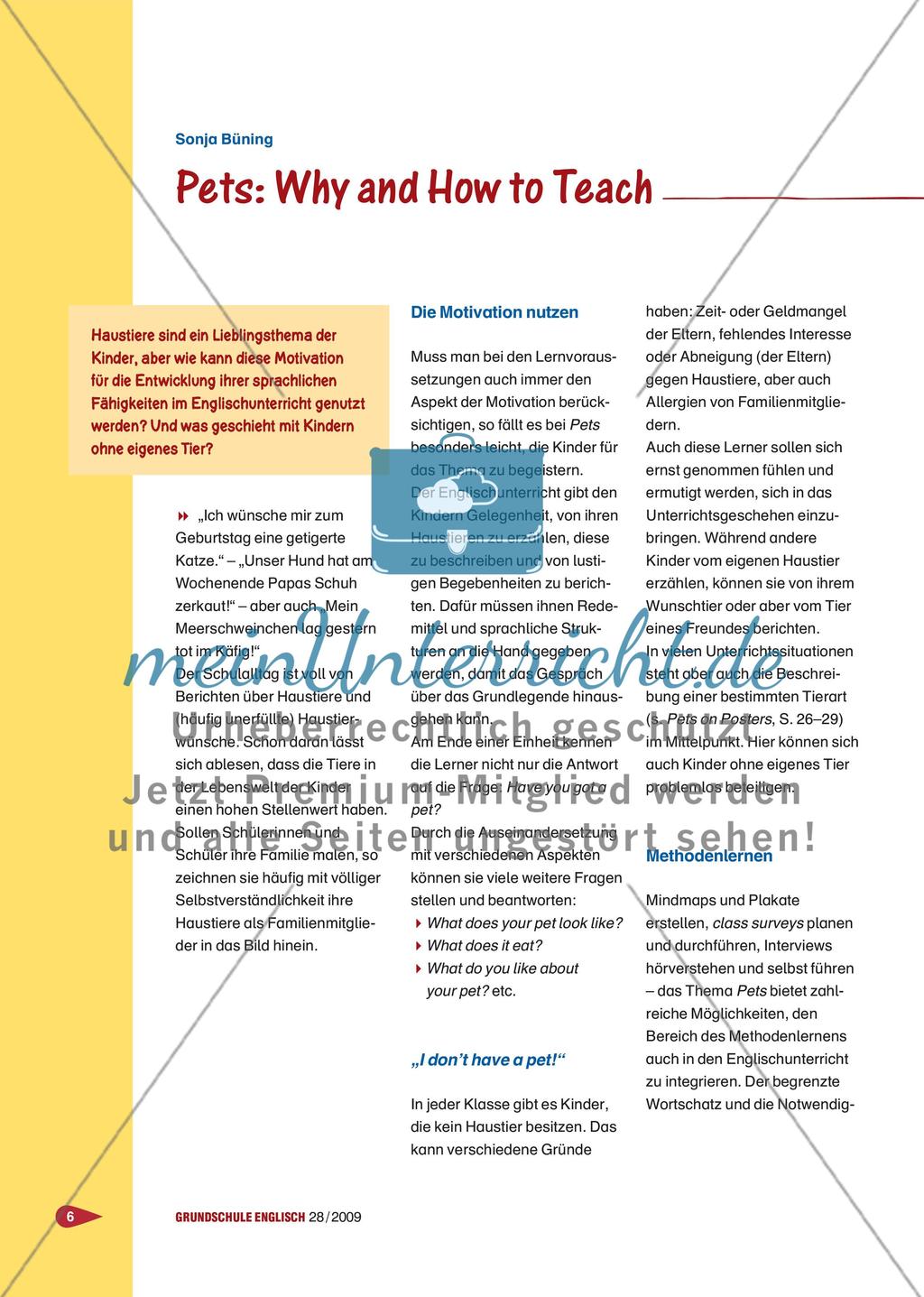 Pets: Why and How to Teach Preview 1