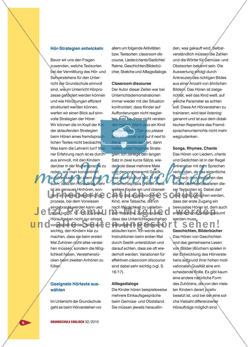 Hörverstehen im Englischunterricht der Grundschule Preview 3