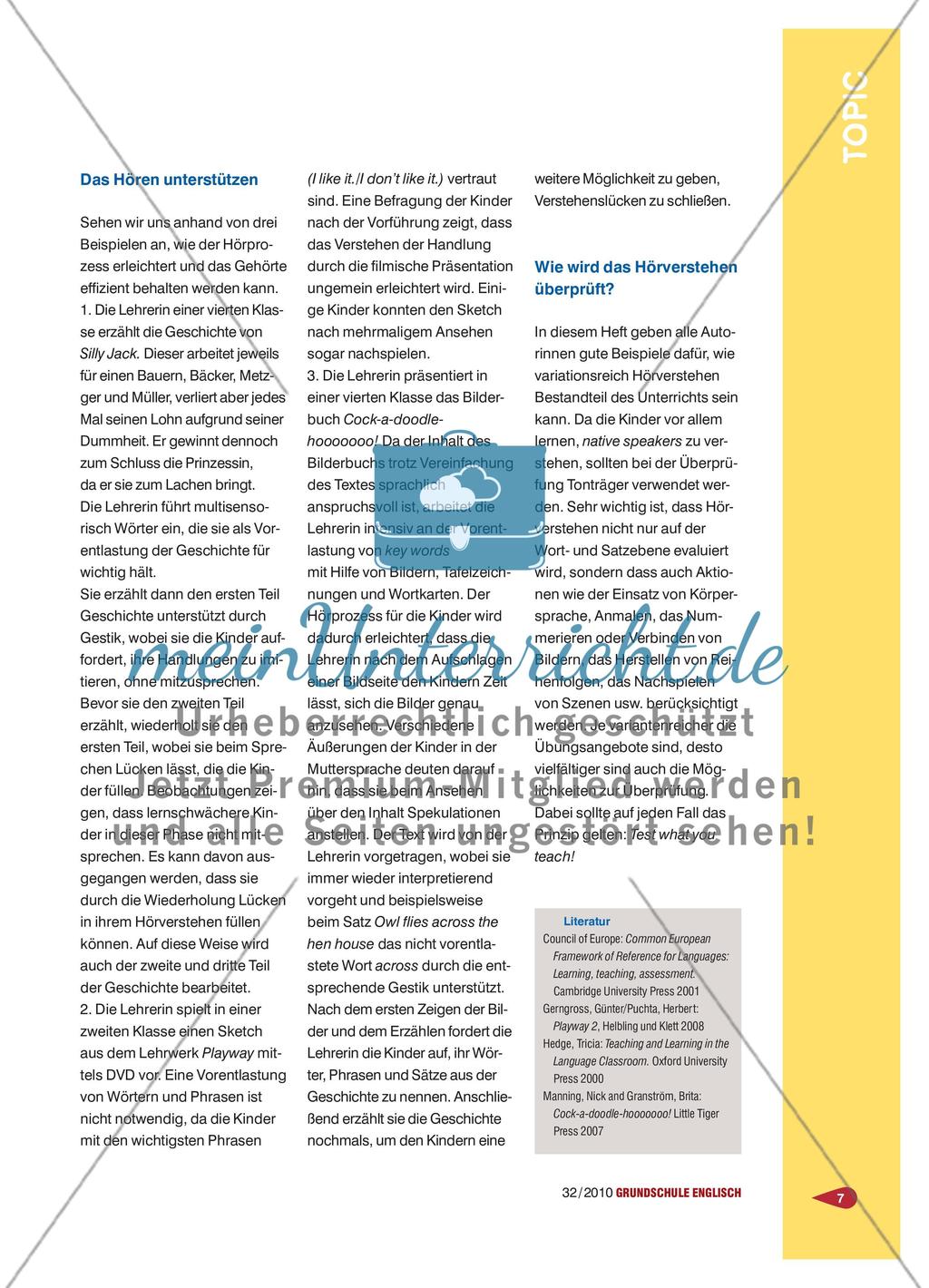 Hörverstehen im Englischunterricht der Grundschule Preview 4