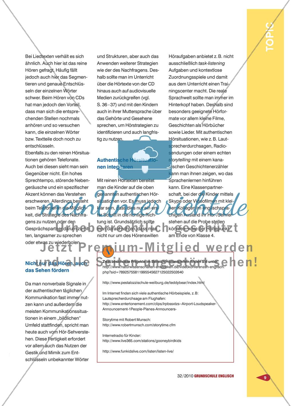 Authentisch? Hören im Unterricht – Hören in der Realität Preview 2